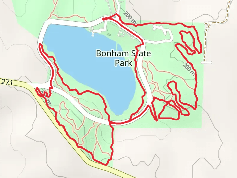 Bois d'Arc Trail and Armadillo Loop Trail