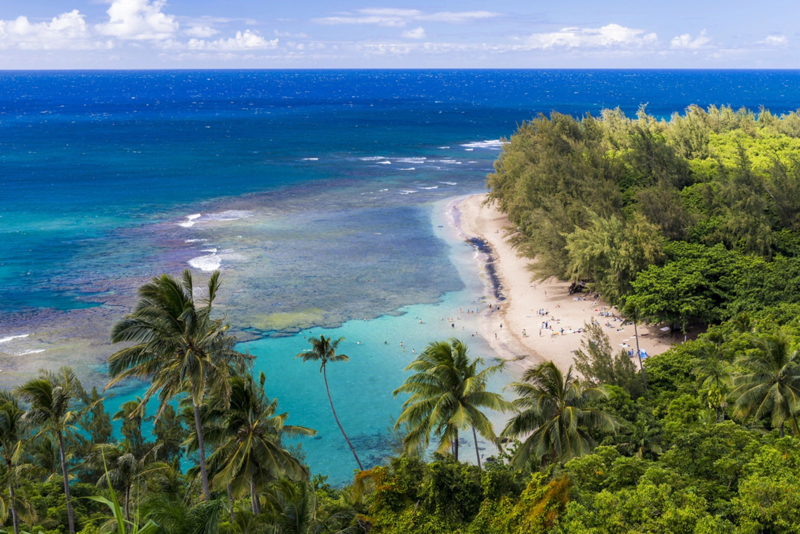 An image depicting the trail Kee Beach to Hanakapiaai Beach Trail and its surrounding area.