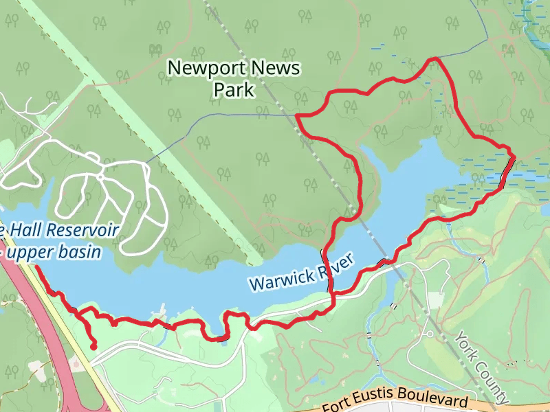 Lee Hall Reservoir - Upper Basin Loop