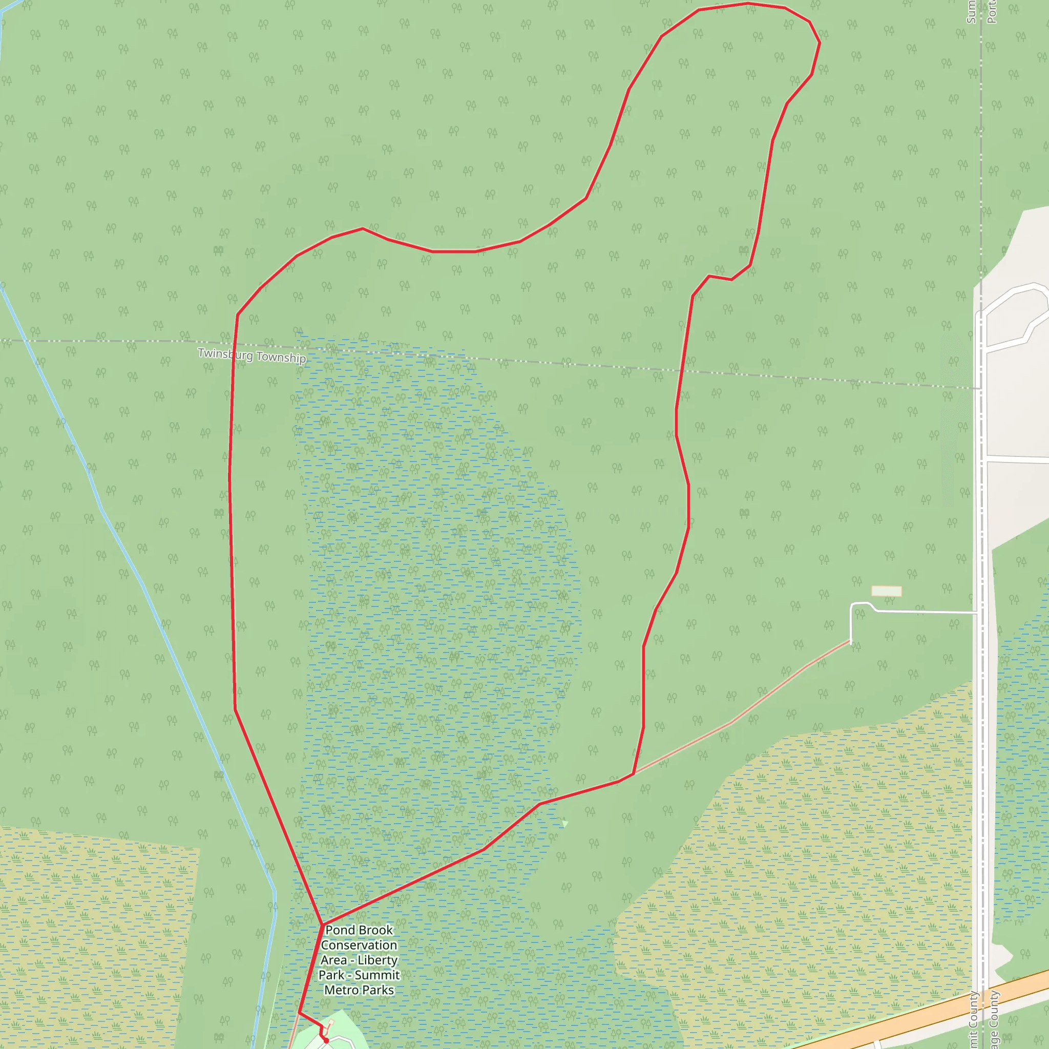 East Aurora Road Loop mobile static map