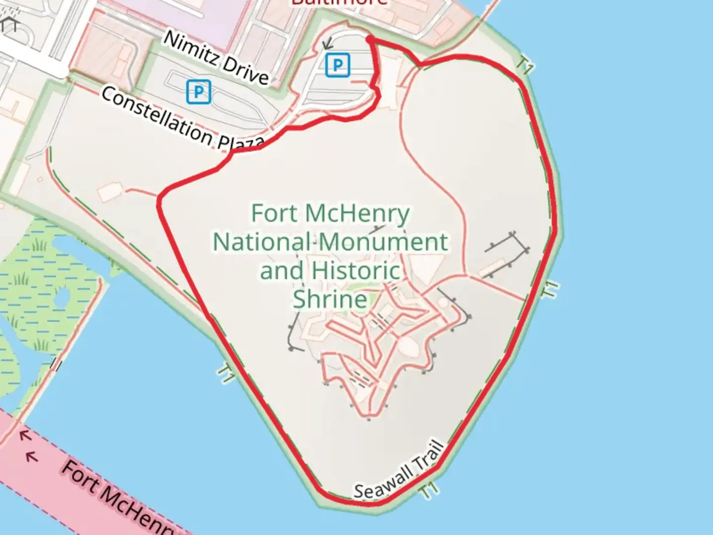 An image depicting the trail Seawall Trail Loop and its surrounding area.