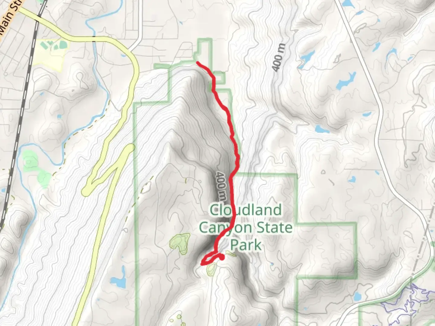 An image depicting the trail Sitton's Gulch Trail via West Rim Trail and its surrounding area.