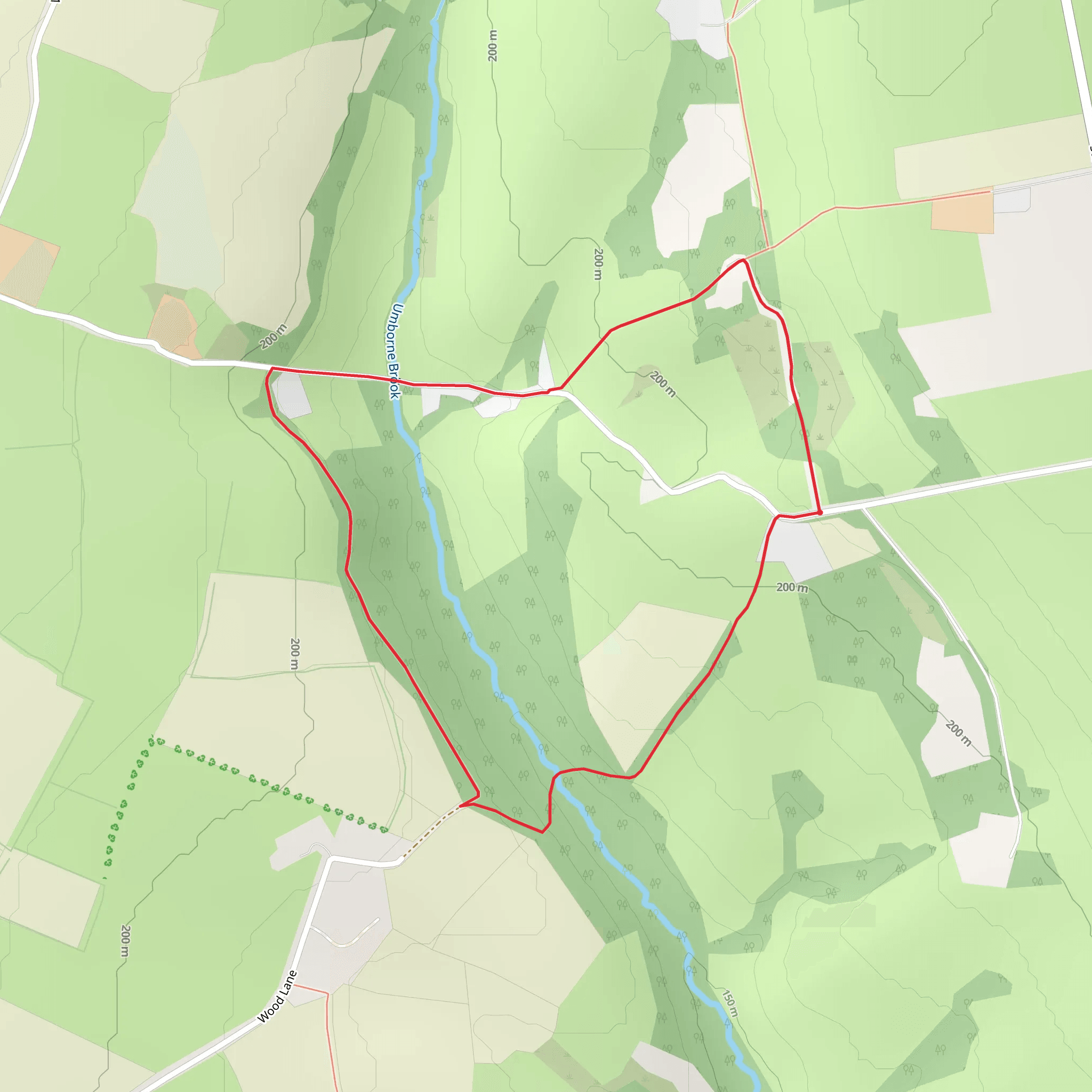 Wood Copse Loop mobile static map
