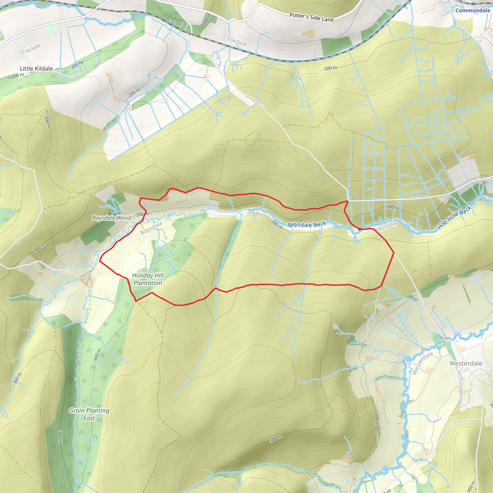 Baysdale and Holiday Hill Plantation mobile static map