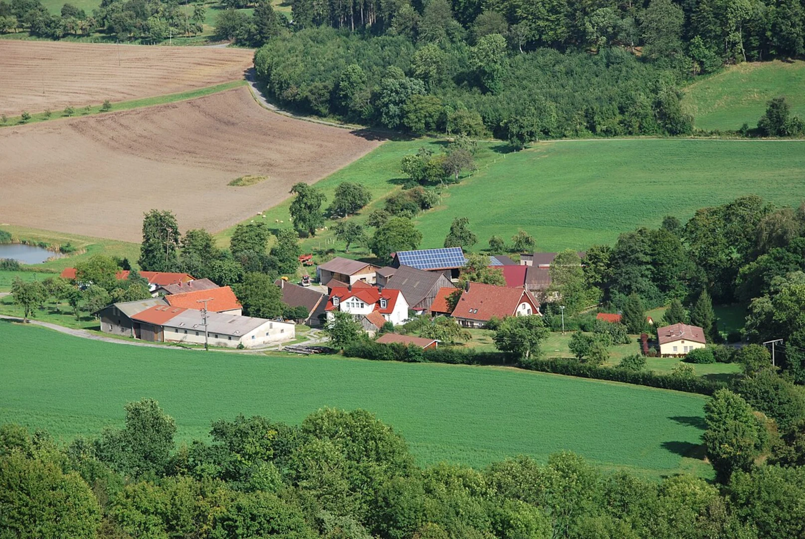 An image depicting the trail Neuleiningen-Tal, Maihof Drahtzug and Battenberg Loop via Pfalzerwald Gruner Balken and its surrounding area.