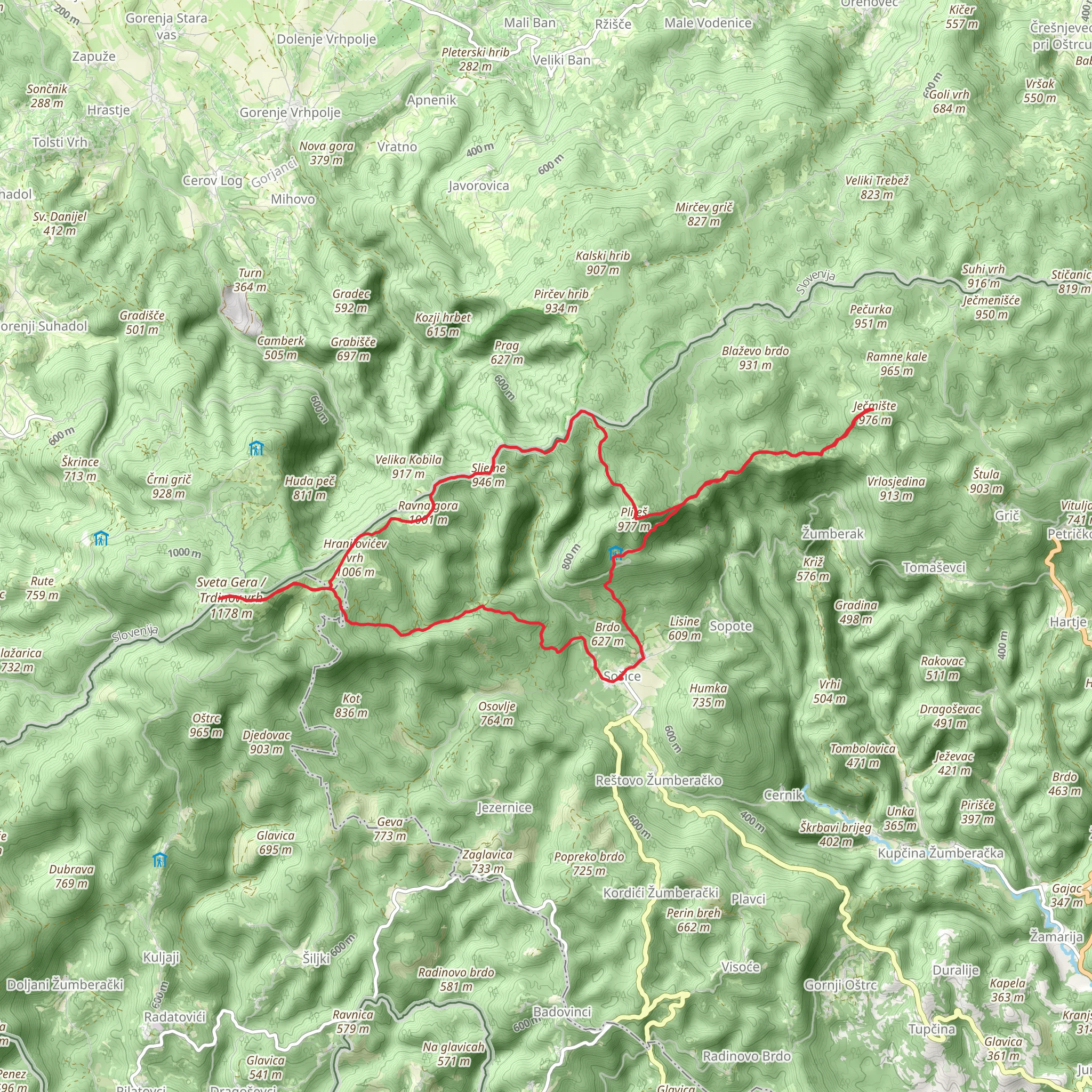 Sveta Gera mobile static map