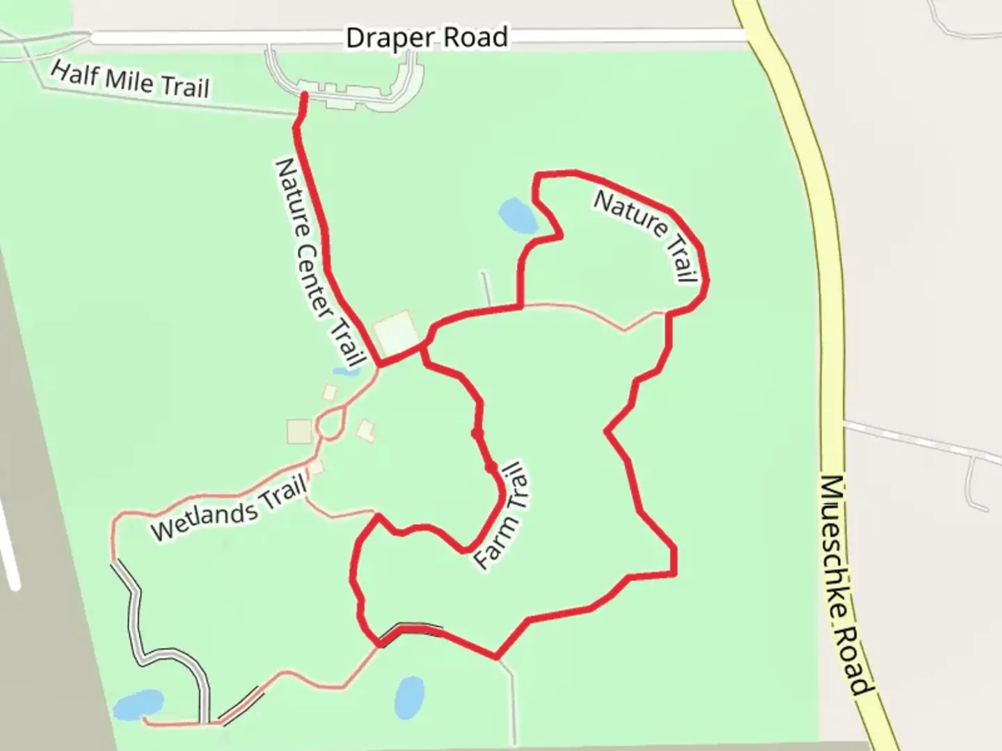 An image depicting the trail Live Oak Loop Trail and its surrounding area.