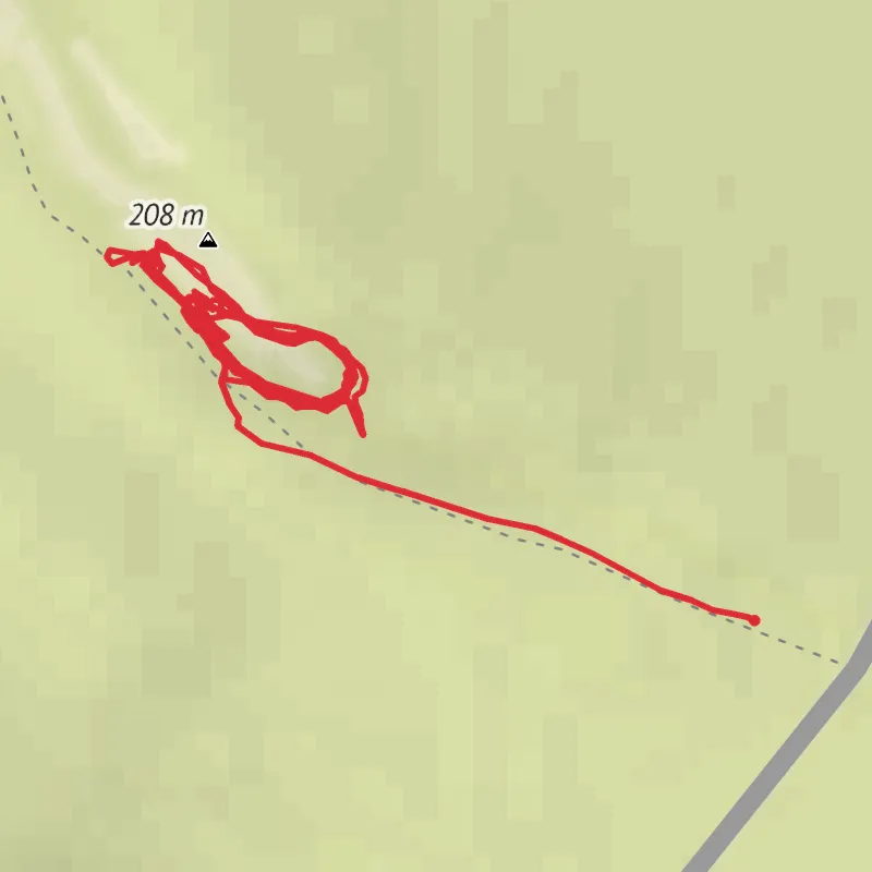 Hike from Chatton mobile static map