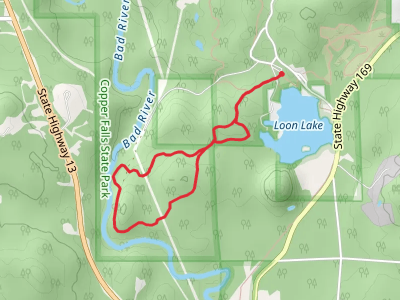 Red Granite Falls Loop Trail