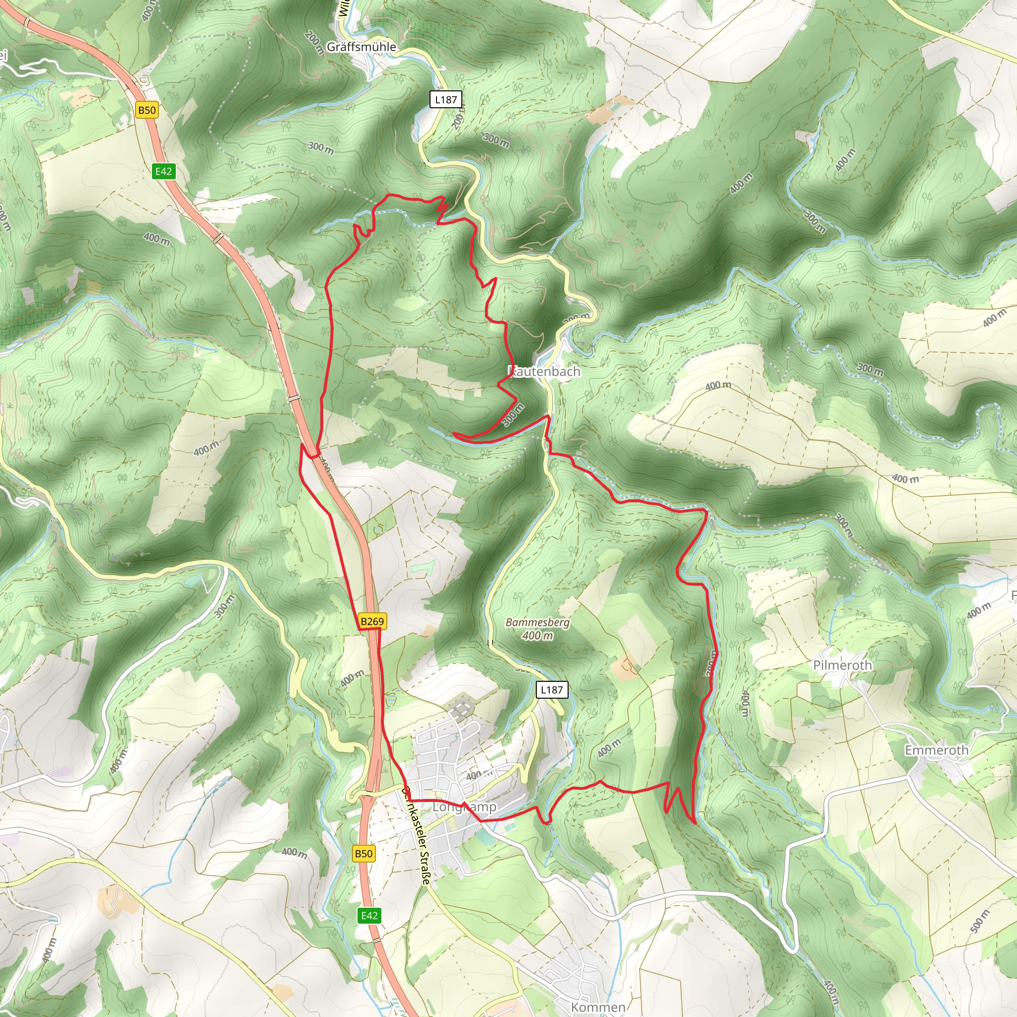 Kautenbach Tour mobile static map