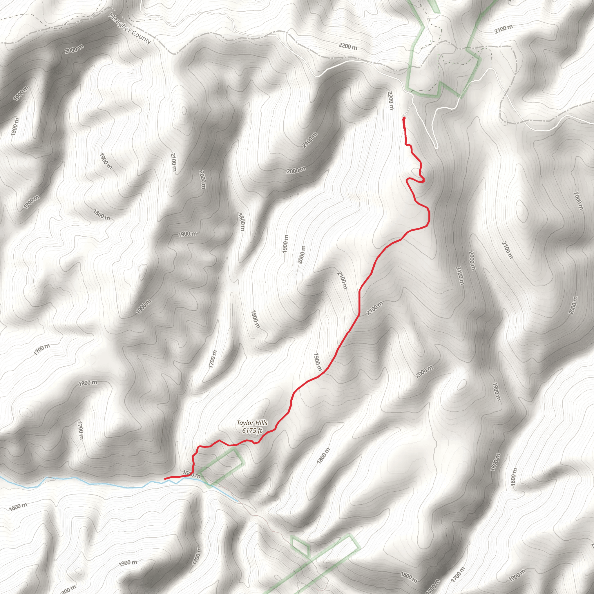 Tenderfoot Creek via Taylor Hills mobile static map