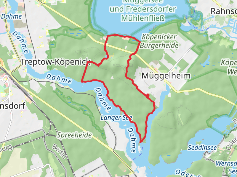 Müggelhort, Großer Müggelsee and Kleiner Müggelberg Loop via Grottewitz Wanderweg