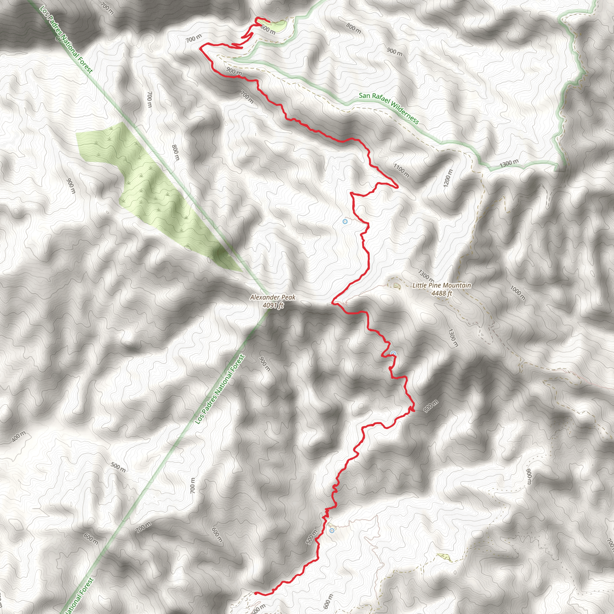 Santa Cruz Trail mobile static map