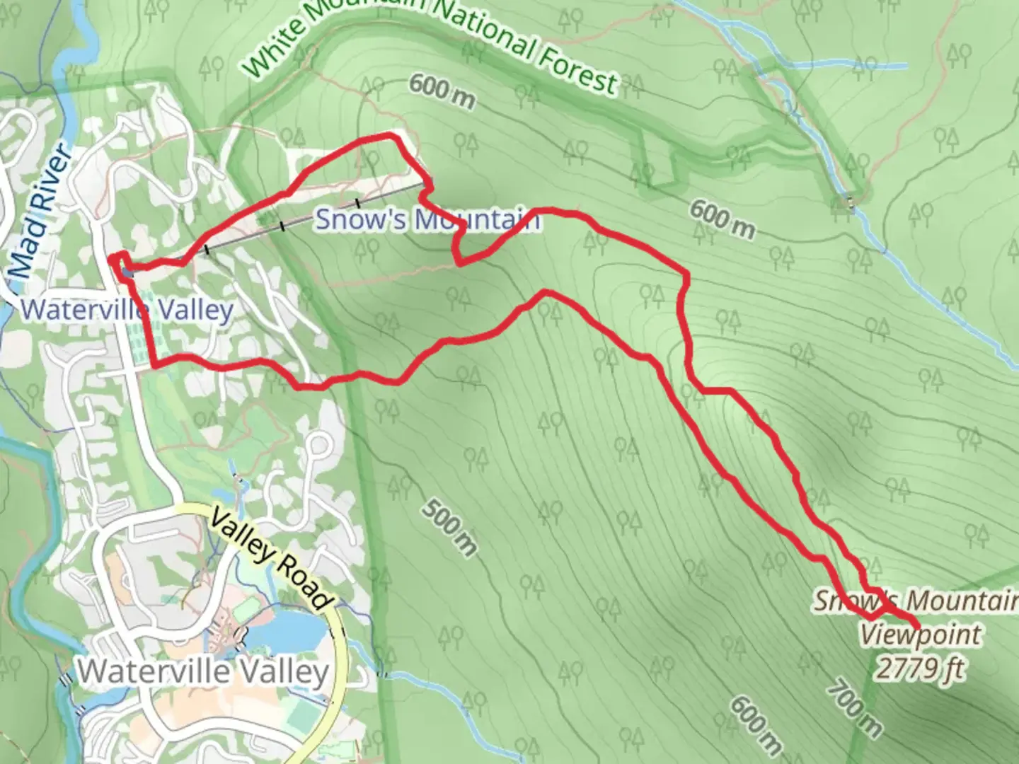 An image depicting the trail Snows Mountain Viewpoint Trail and its surrounding area.