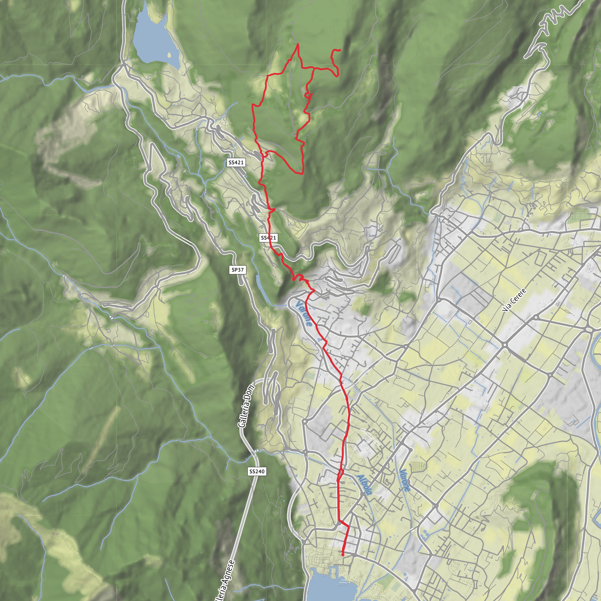 Monte Pietro Circular mobile static map