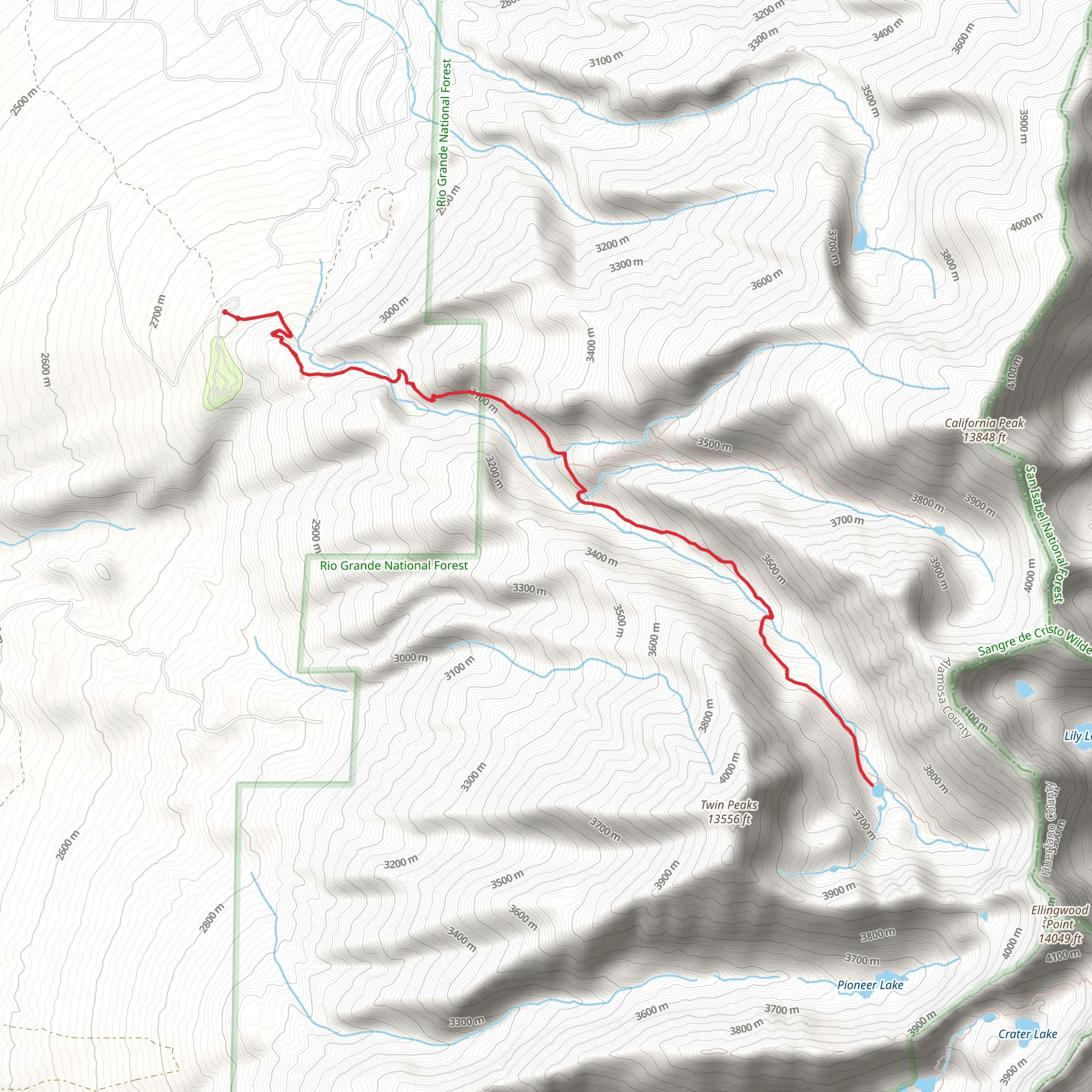 South Zapata Creek mobile static map