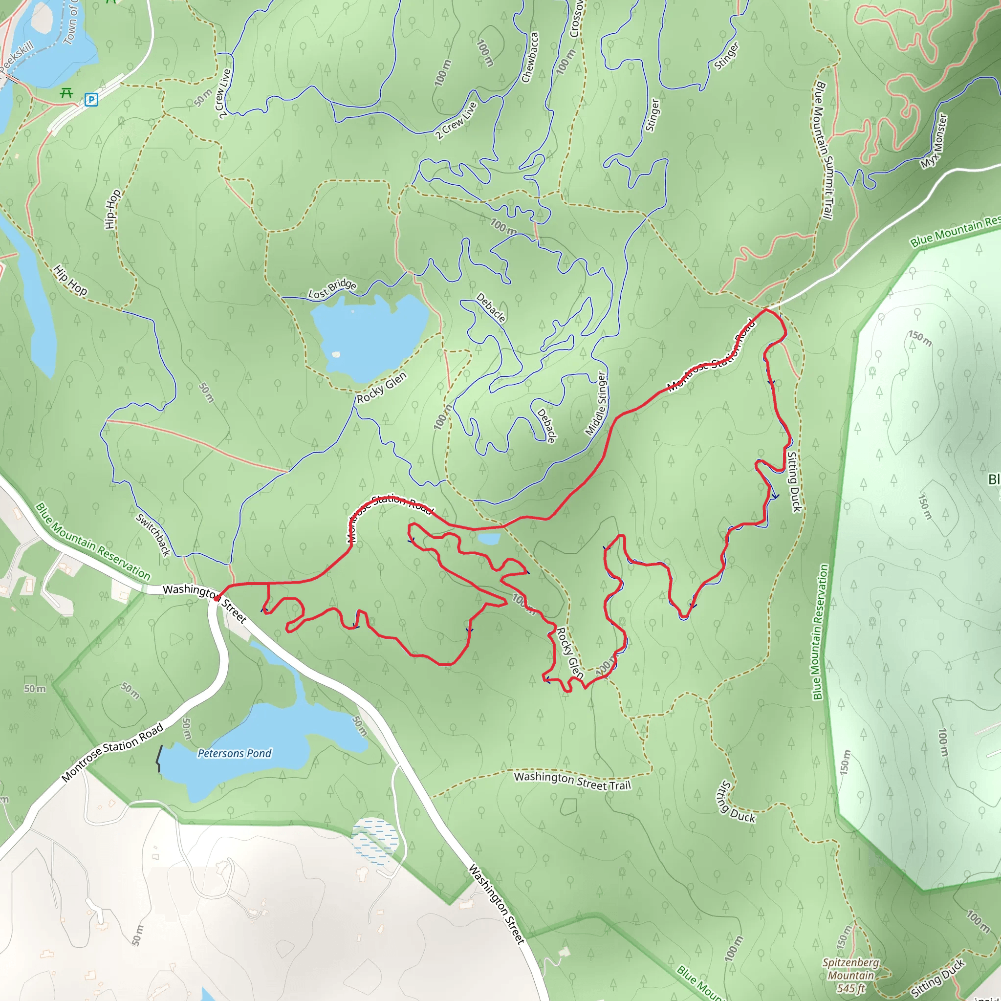 My Favorite Trail Loop mobile static map