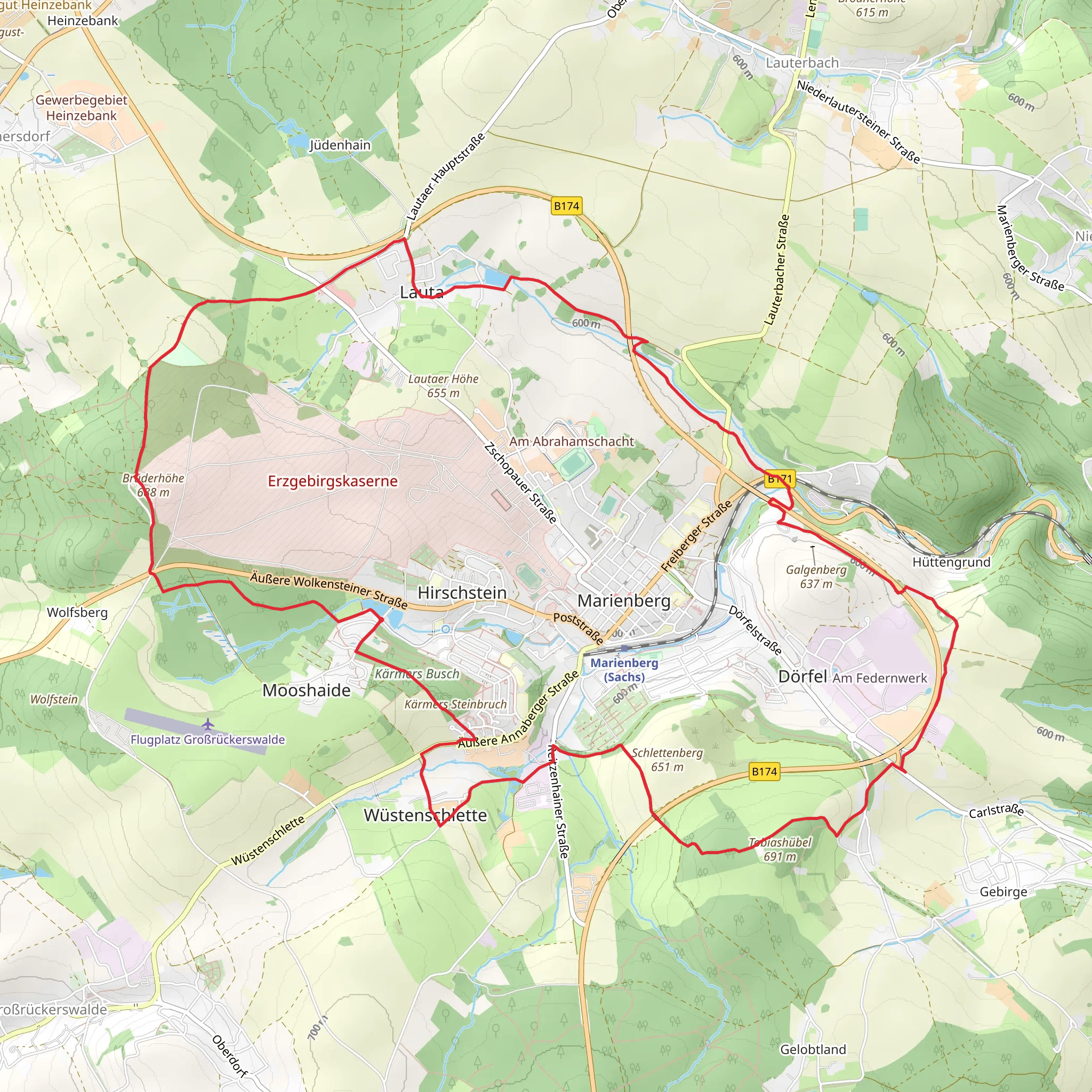 Marienberg Loop | Erzgebirgskreis | Germany