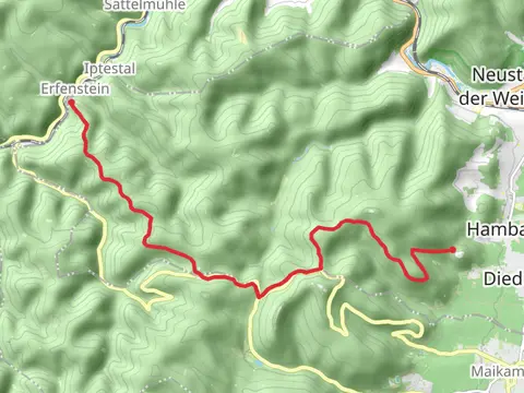 Burgschenke Rittersberg to Erfenstein via Weinspange