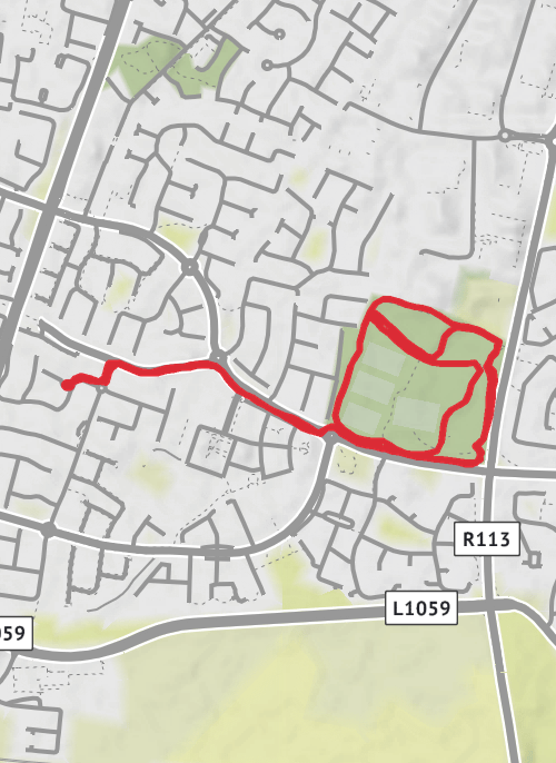 County Dublin Running mobile static map