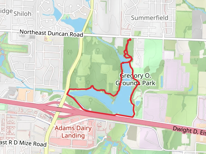 Gregory O Grounds Park Loop