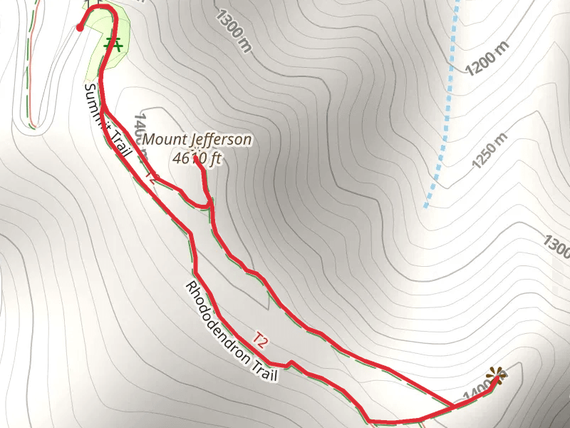 Mount Jefferson via Summit Trail and Rhododendron Trail