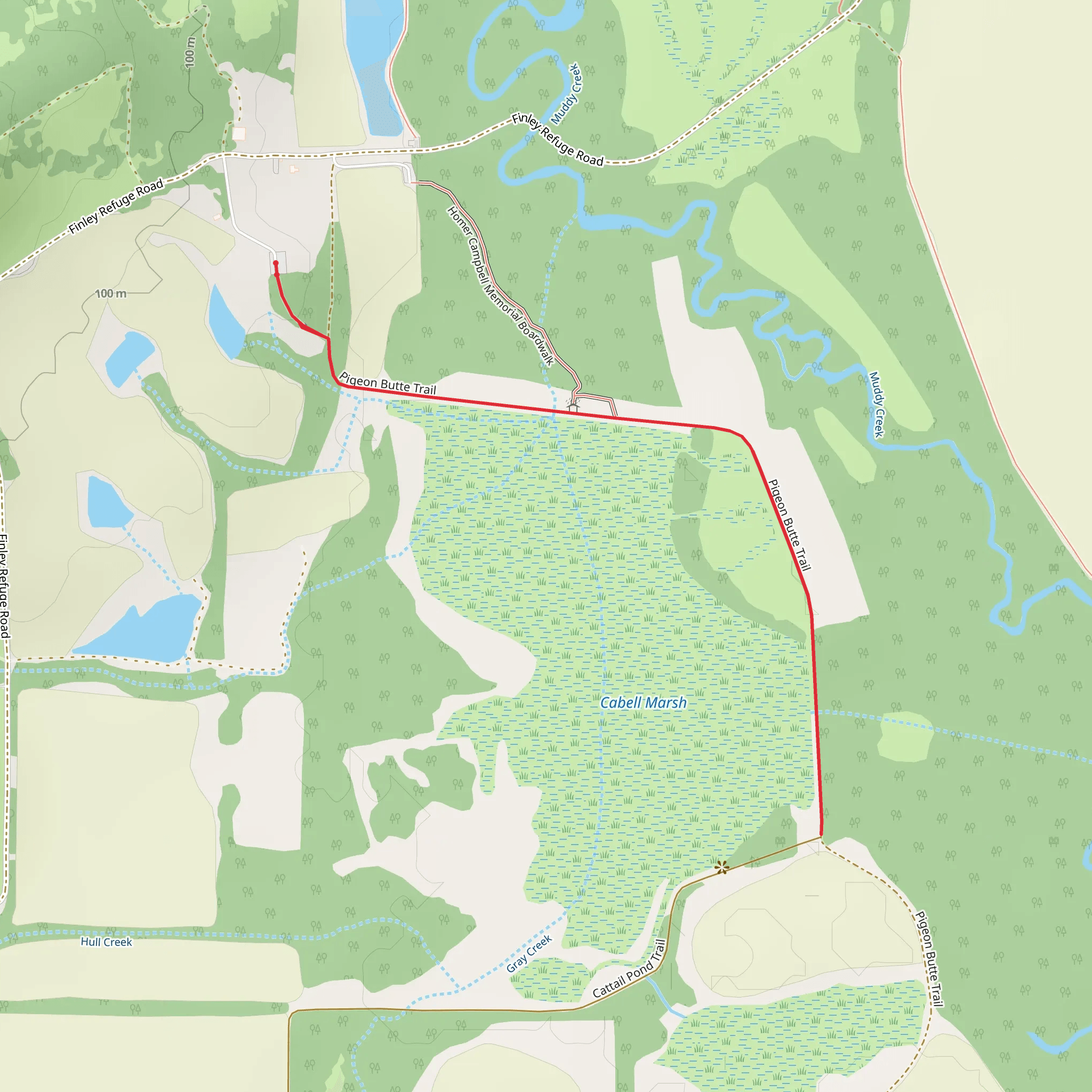 Pigeon Butte Trail mobile static map
