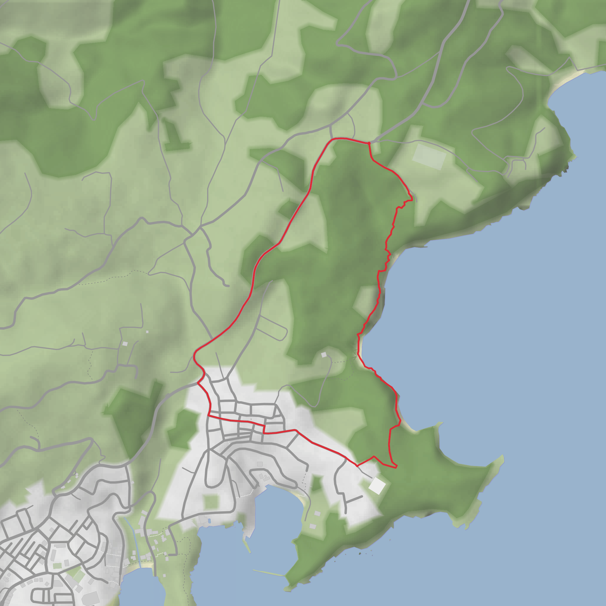 Votsi Loop via Spartines Bay and Lena Bay mobile static map