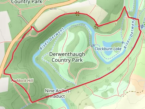 Butterfly Bridge and Nice Arches Viaduct Loop- Derwent Walk Country Park