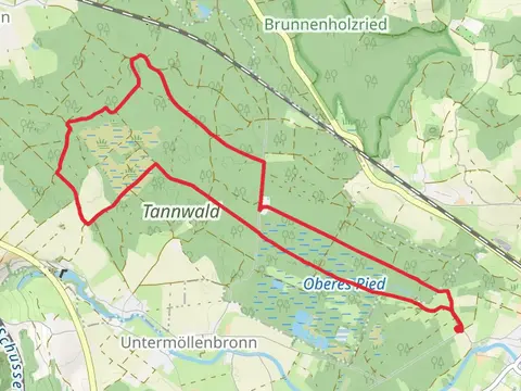 Riedmeckerles Weg and Wendern Aulendorf Loop