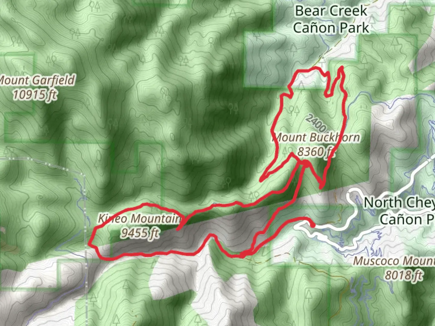 An image depicting the trail Bear Creek and Seven Bridges Trail and its surrounding area.