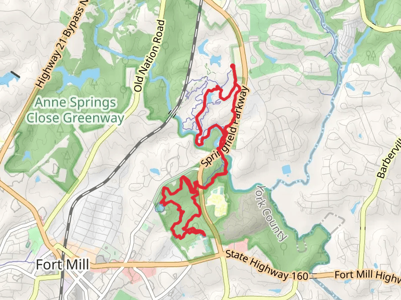 Mill pond, Paradise, Tunnel and Prairie Loop Trail