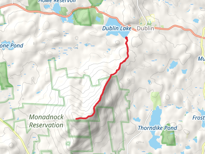 Mount Monadnock Trail from Dublin Lake