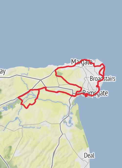 Thanet Road Cycling mobile static map