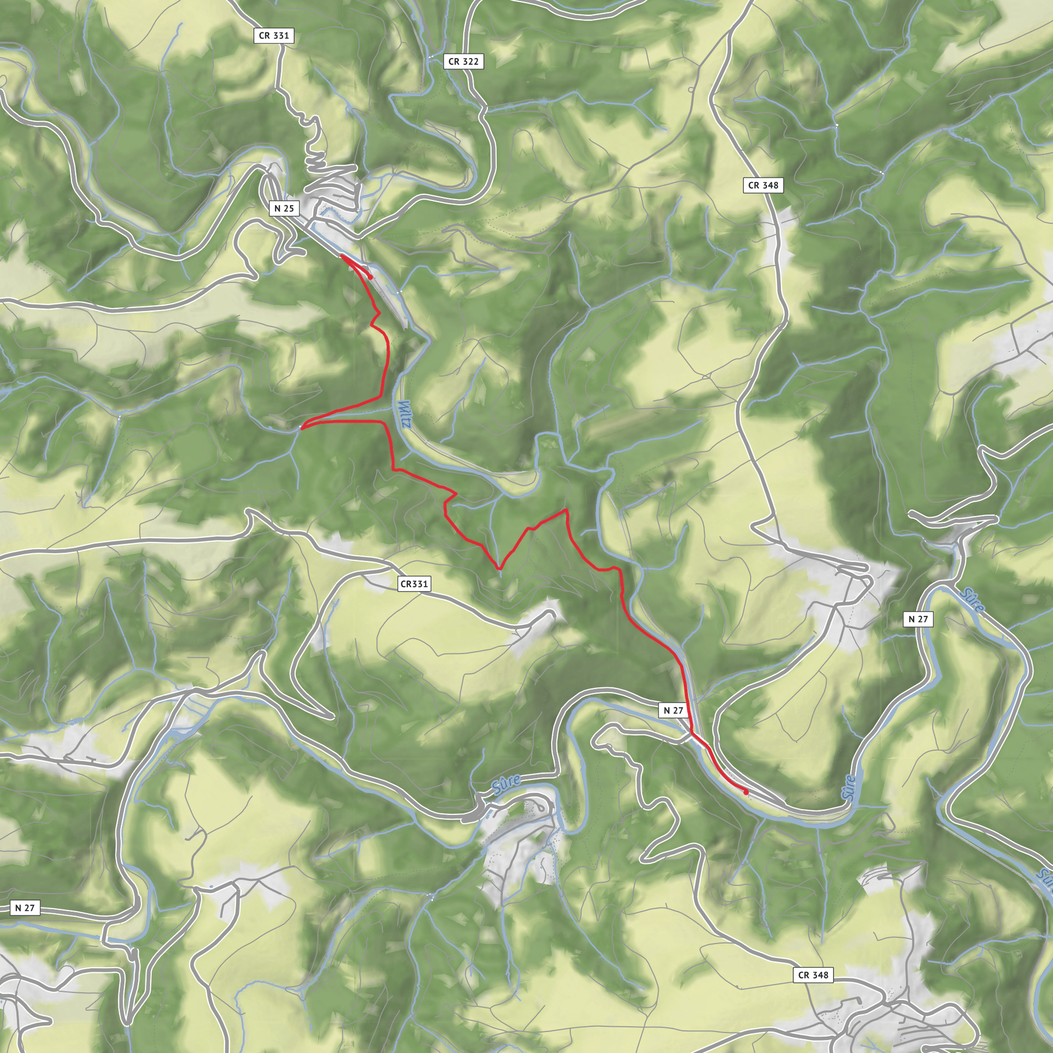 Kautenbach - Goebelsmuhle mobile static map