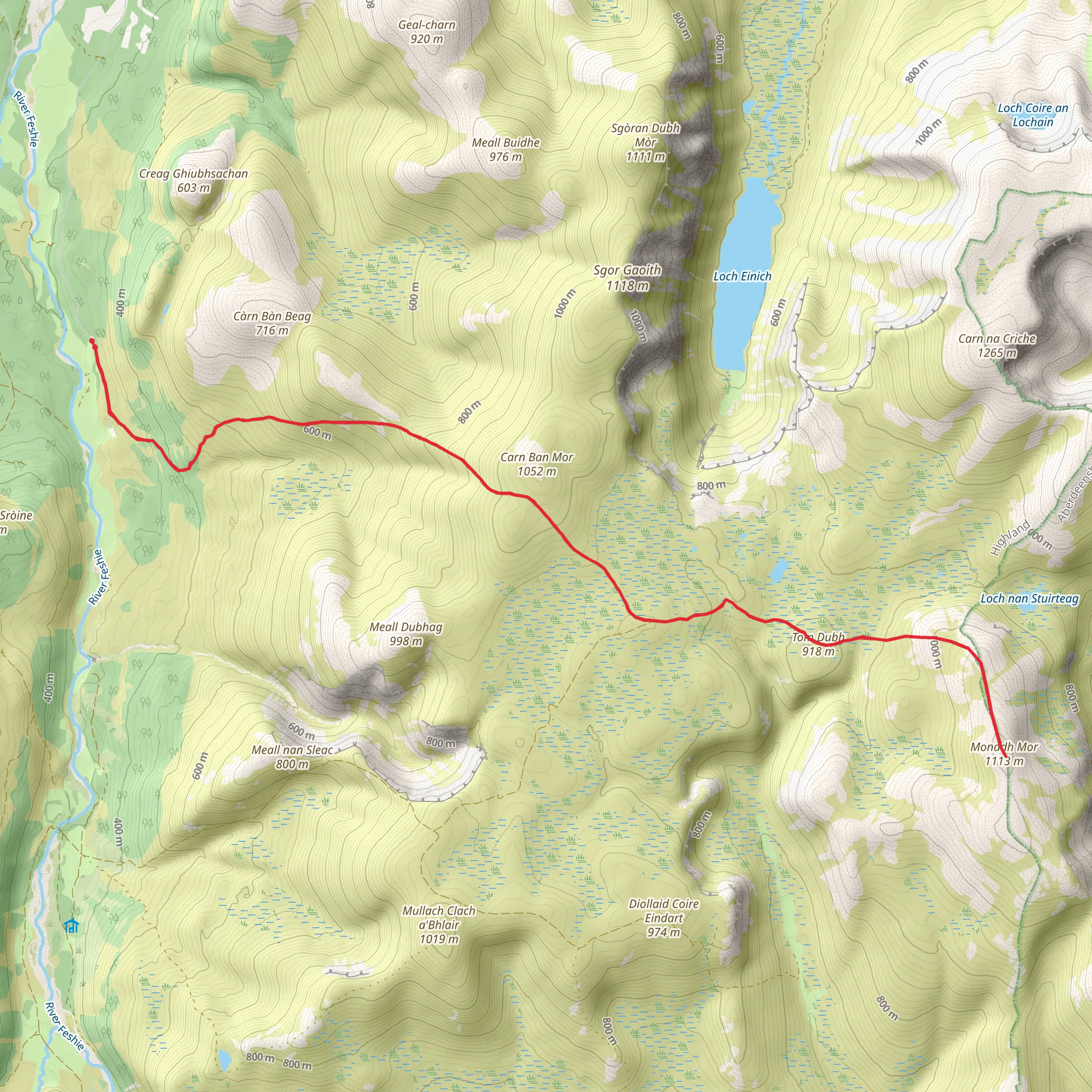 Monadh Mòr mobile static map