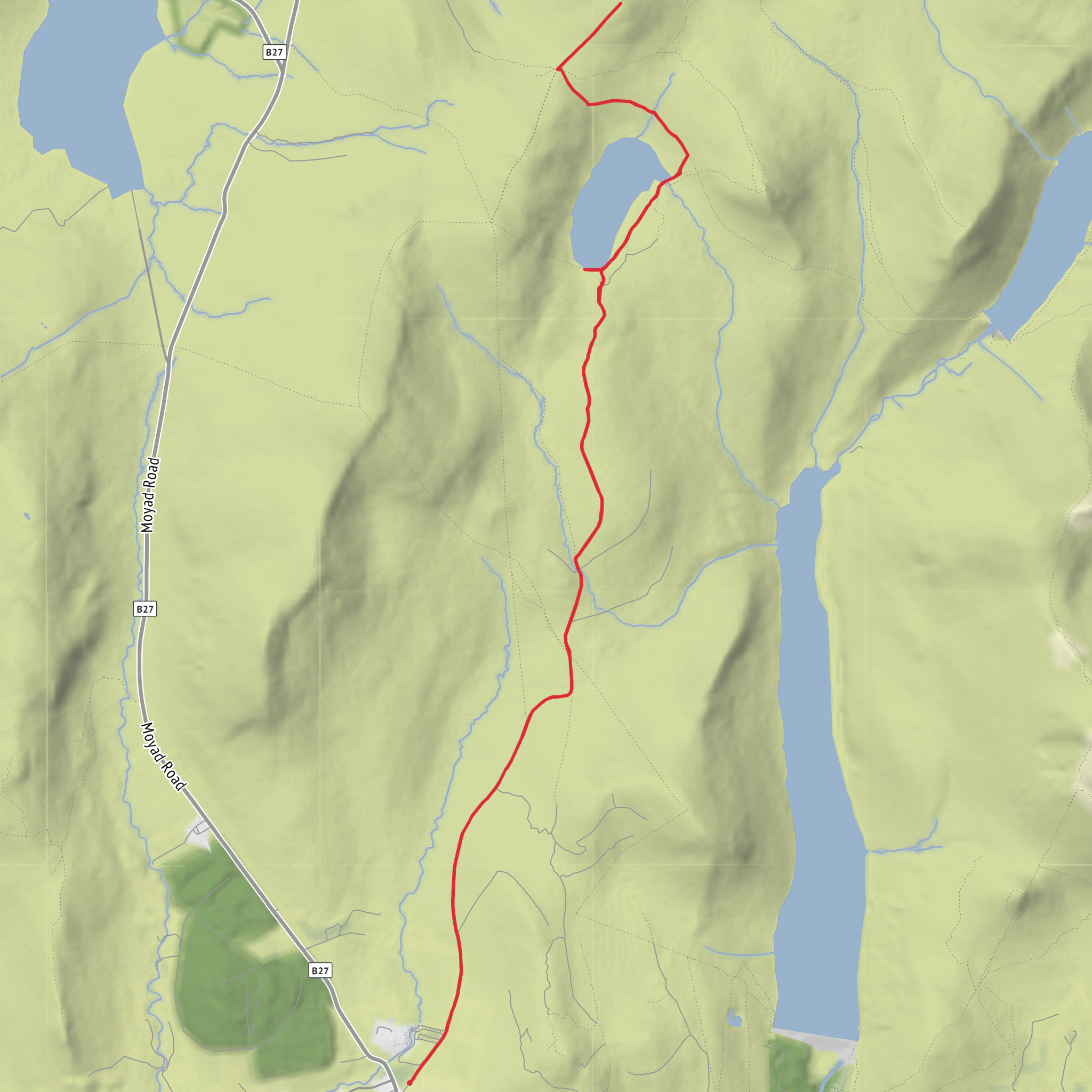 Lough Shannagh mobile static map