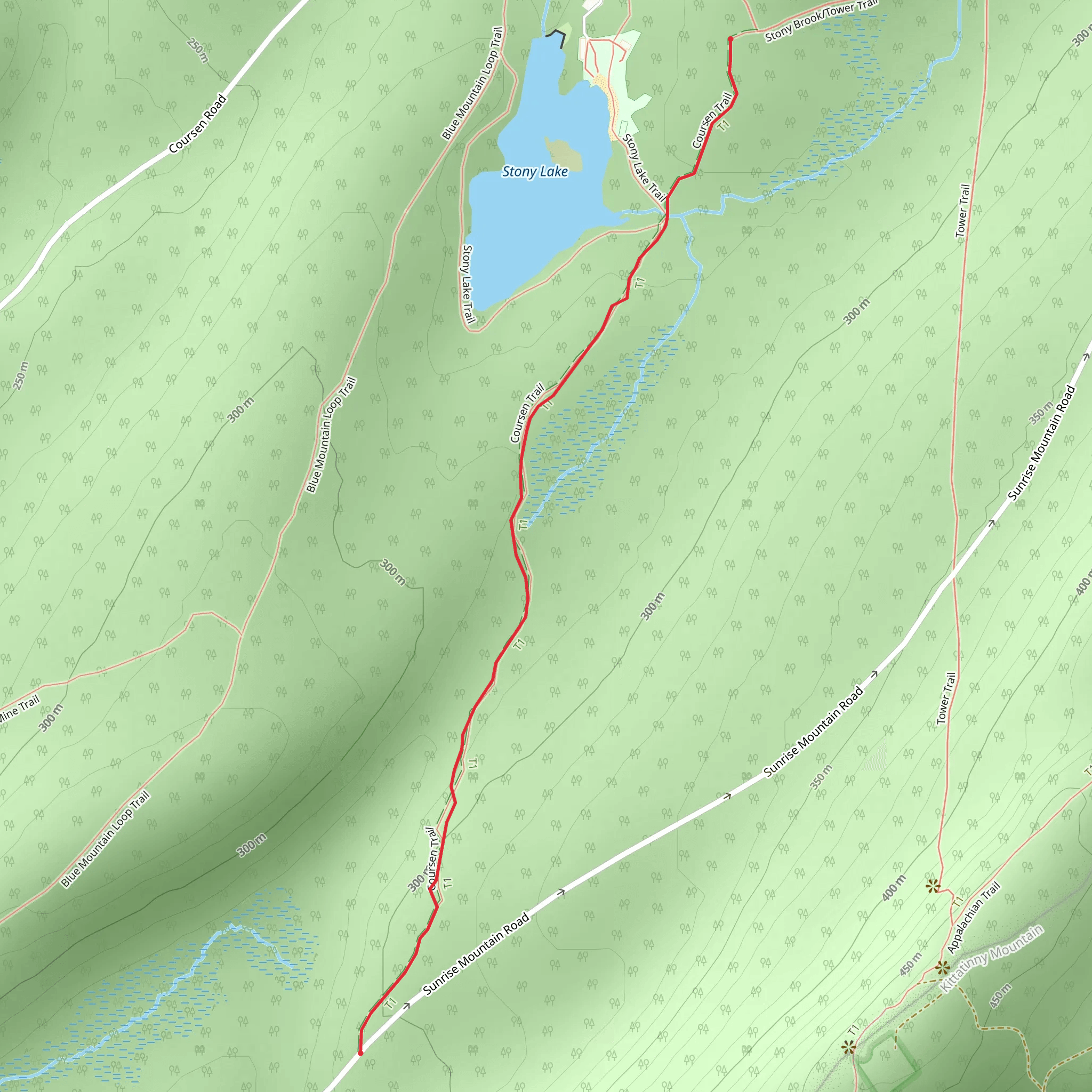 Coursen Trail mobile static map
