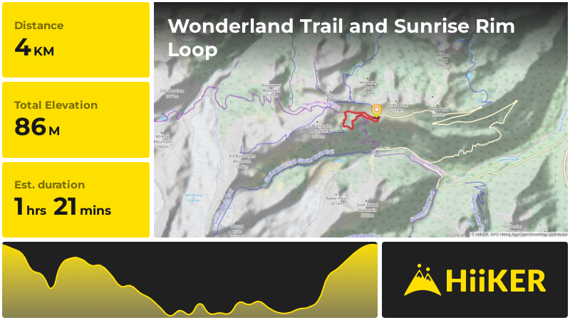 Wonderland Trail and Sunrise Rim Loop | Pierce County | Washington