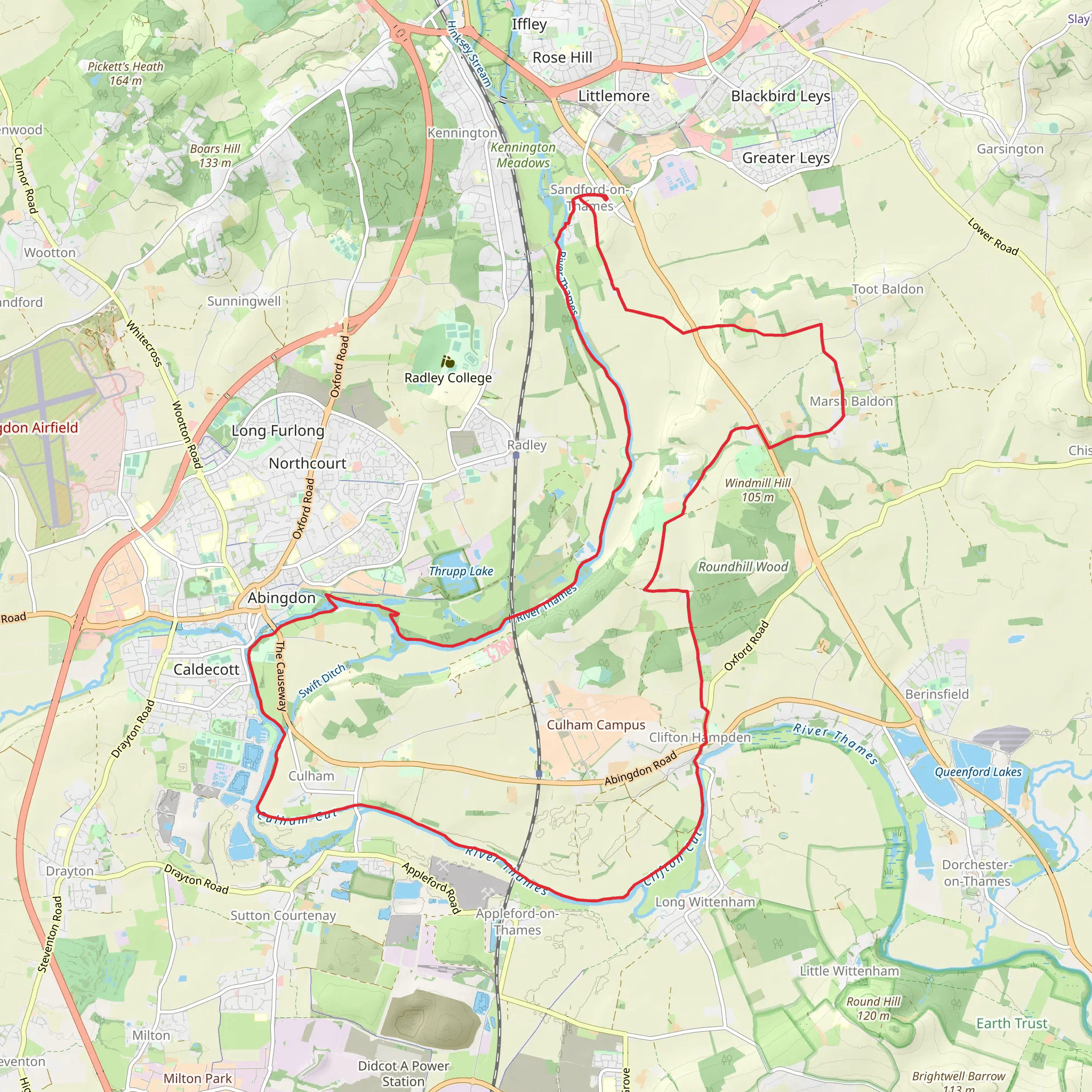 Sandford on Thames, Culham and Nuneham Courtenay Loop | Oxfordshire