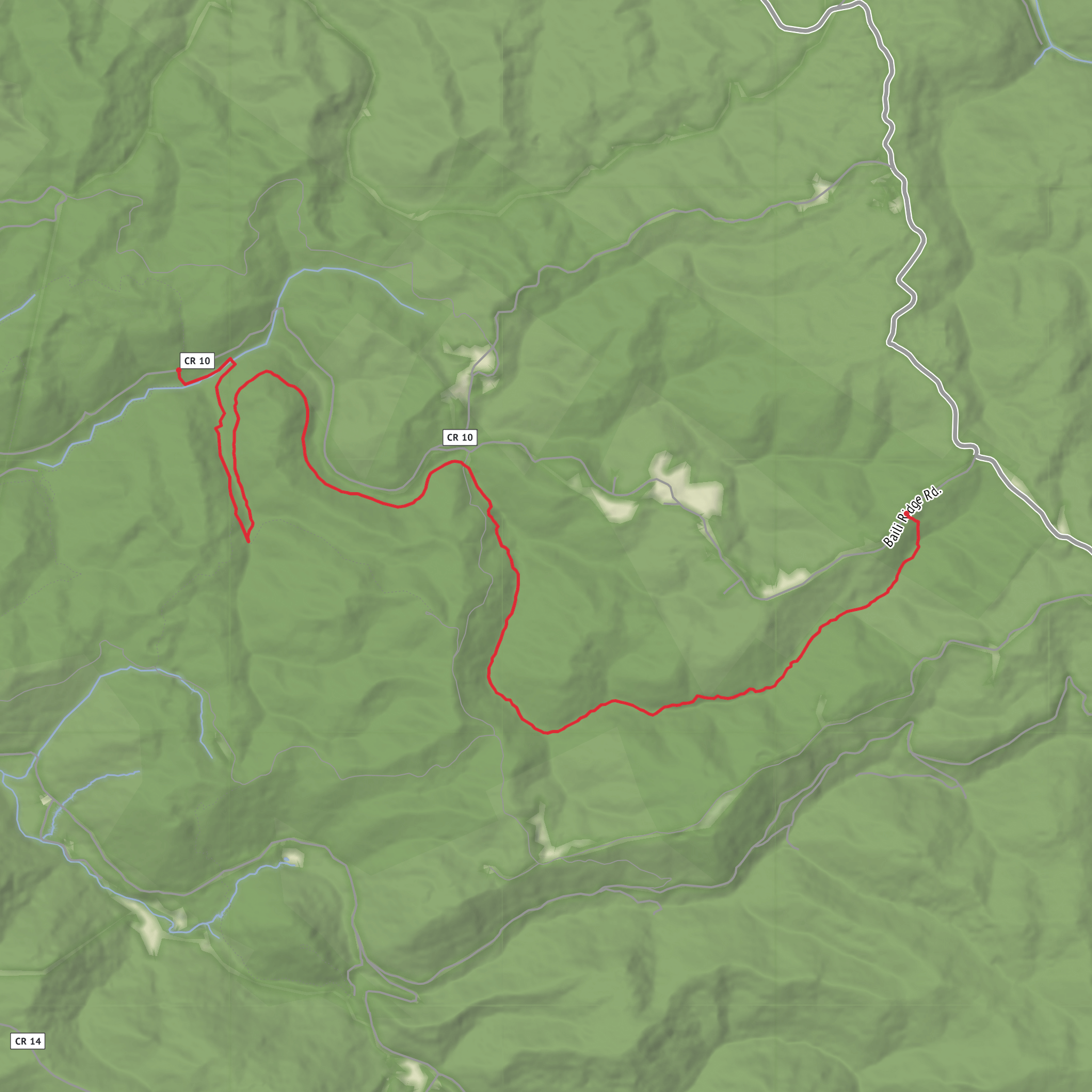 Railroad Grade Trail mobile static map