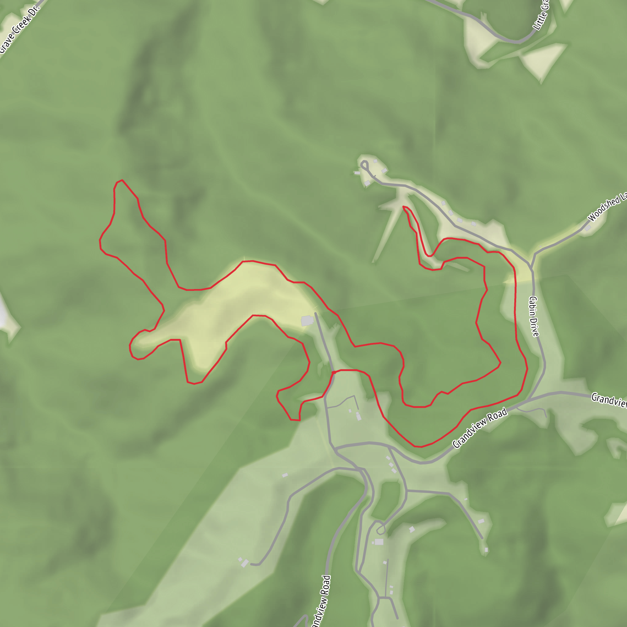Four Mile Loop Trail mobile static map