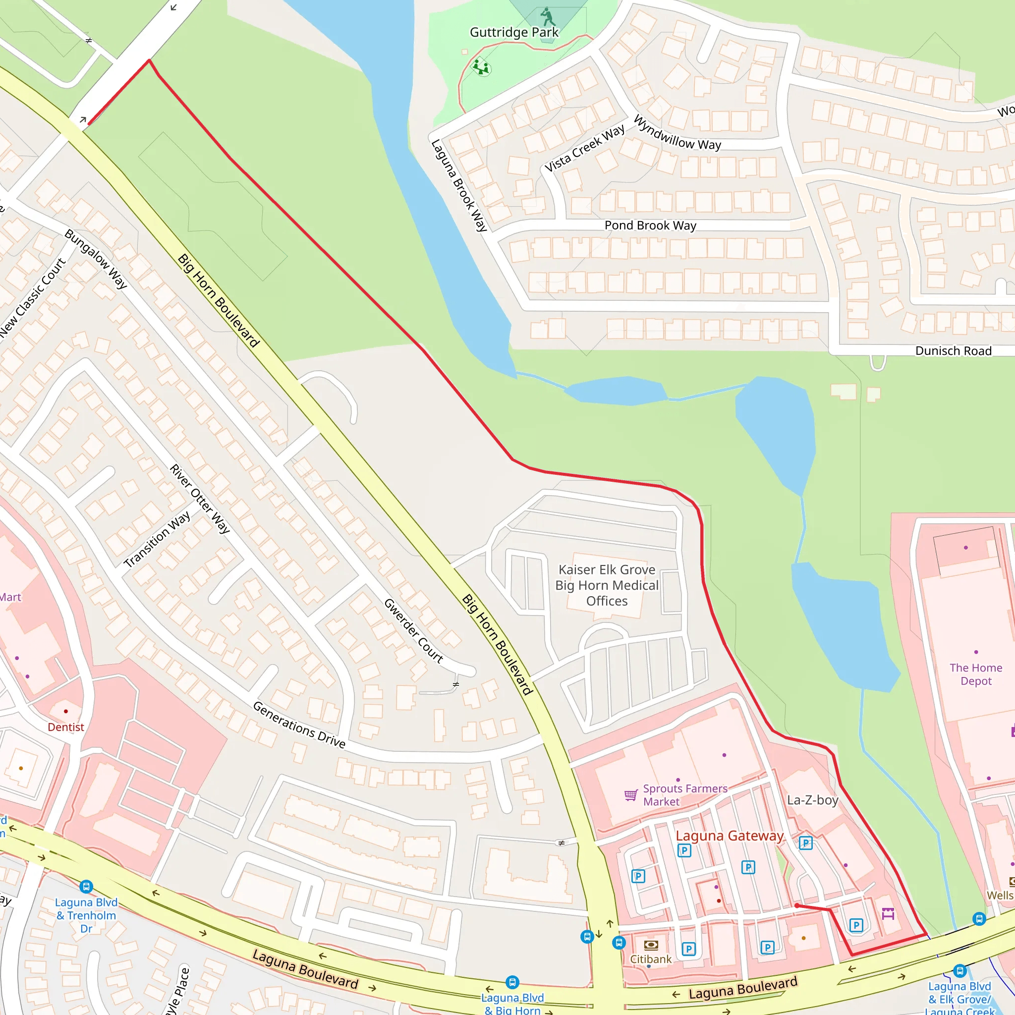 Arnie and Iris Zimbelman Park Walk mobile static map