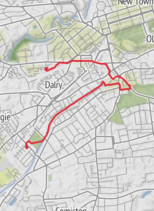 City of Edinburgh Cycling mobile static map