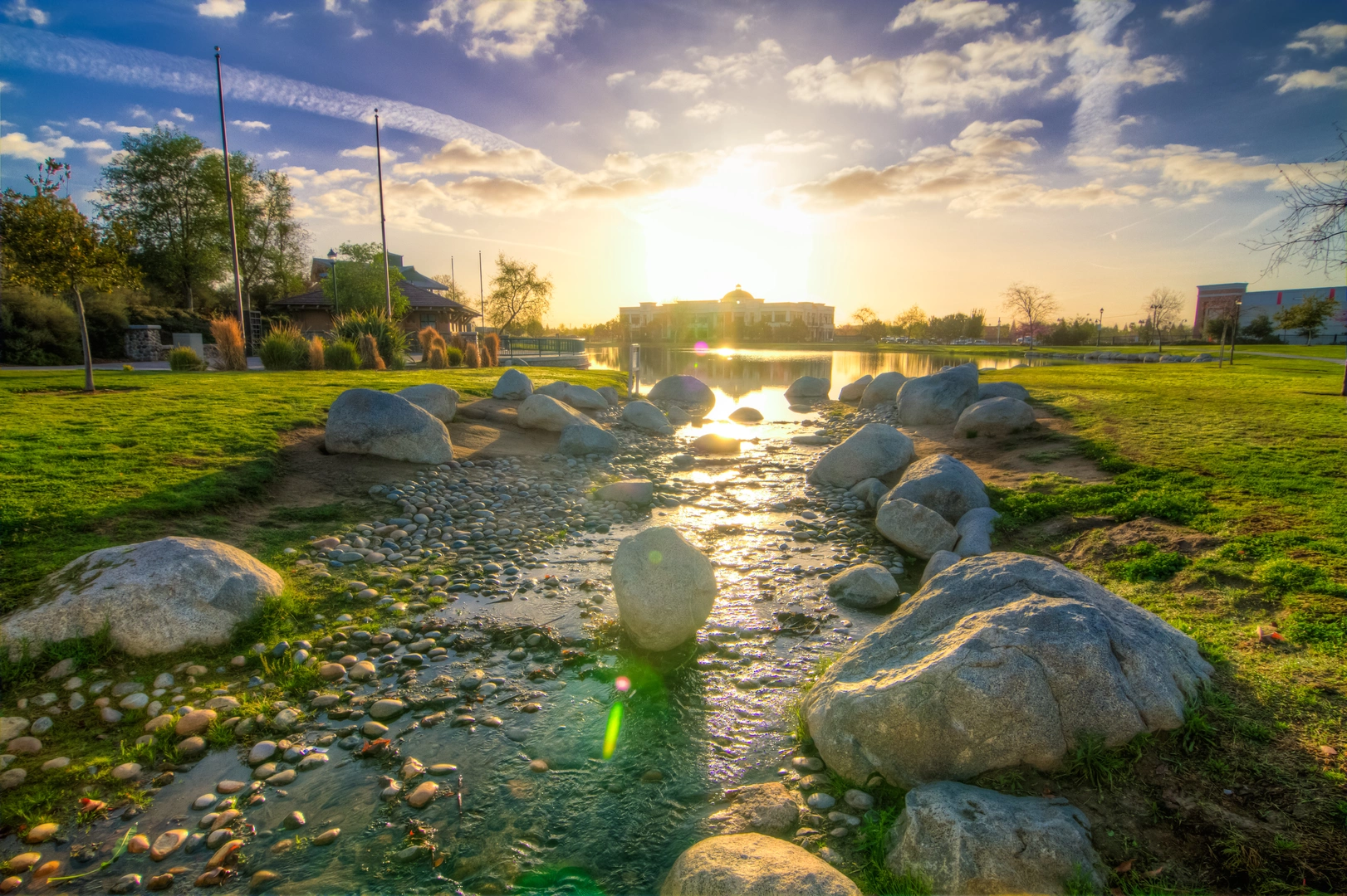 An image depicting the trail The Park at River Walk and its surrounding area.