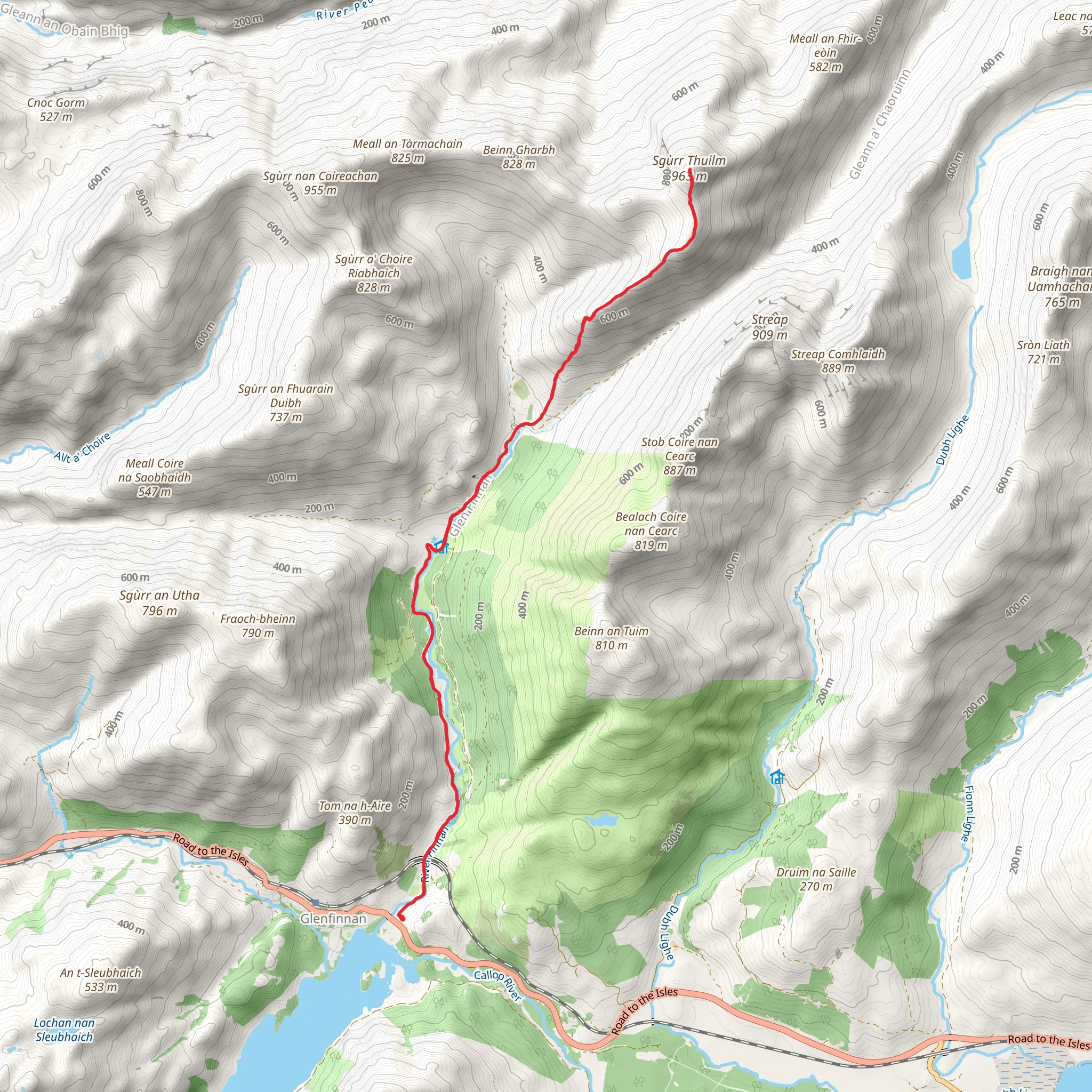 Sgùrr Thuilm mobile static map