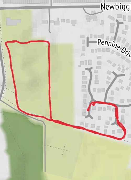 Hike from Ashington mobile static map