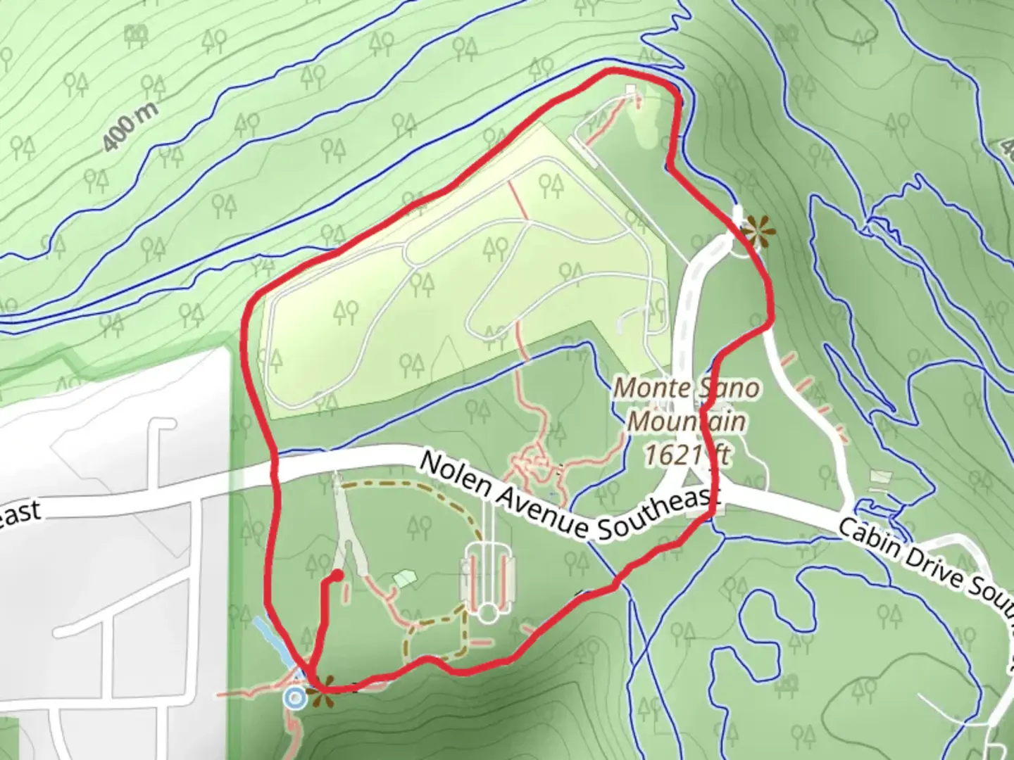 An image depicting the trail McKay Hollow Trail and North Plateau Loop and its surrounding area.