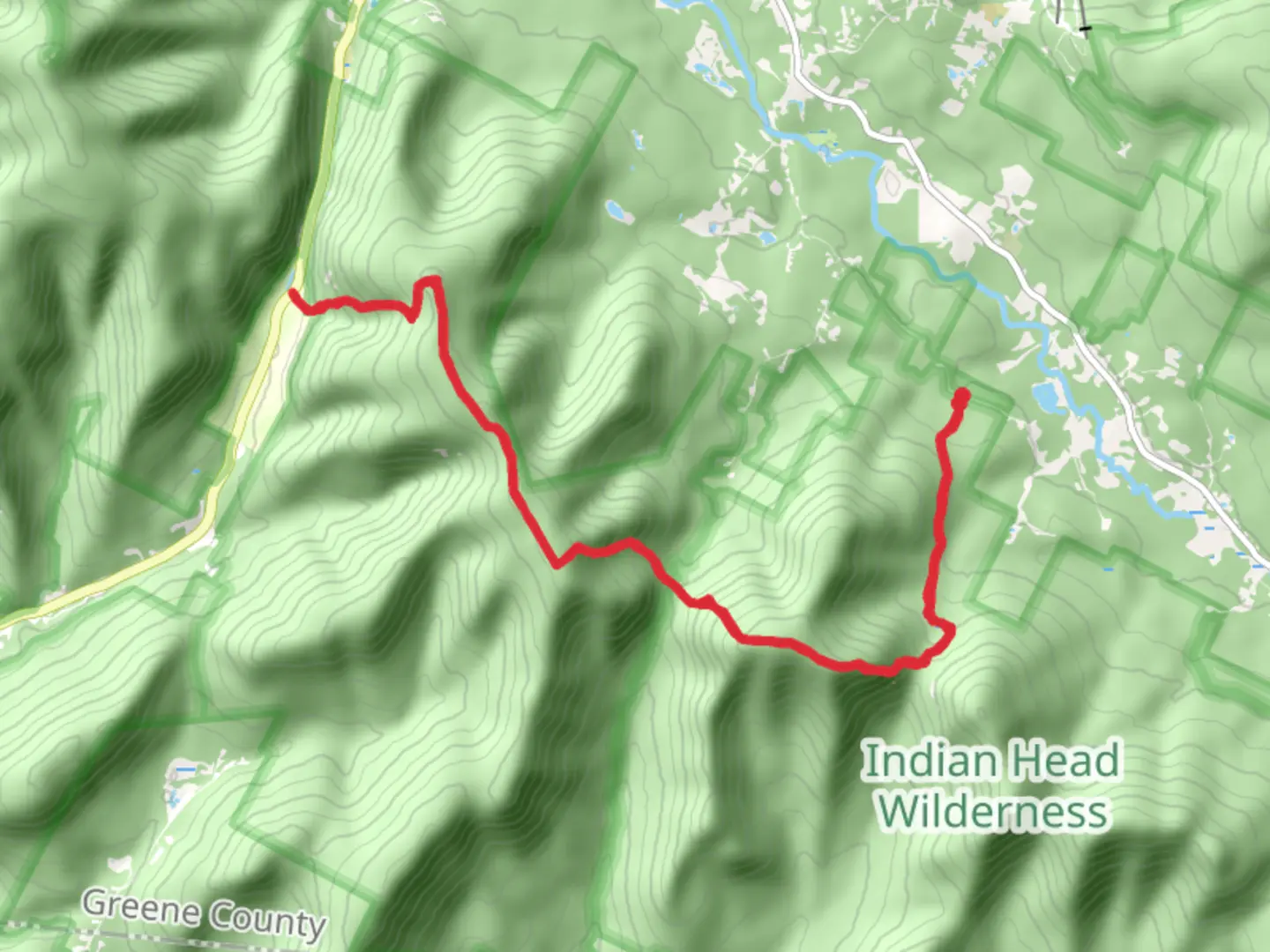 An image depicting the trail Notch Lake via Pecoy Notch Trail and its surrounding area.