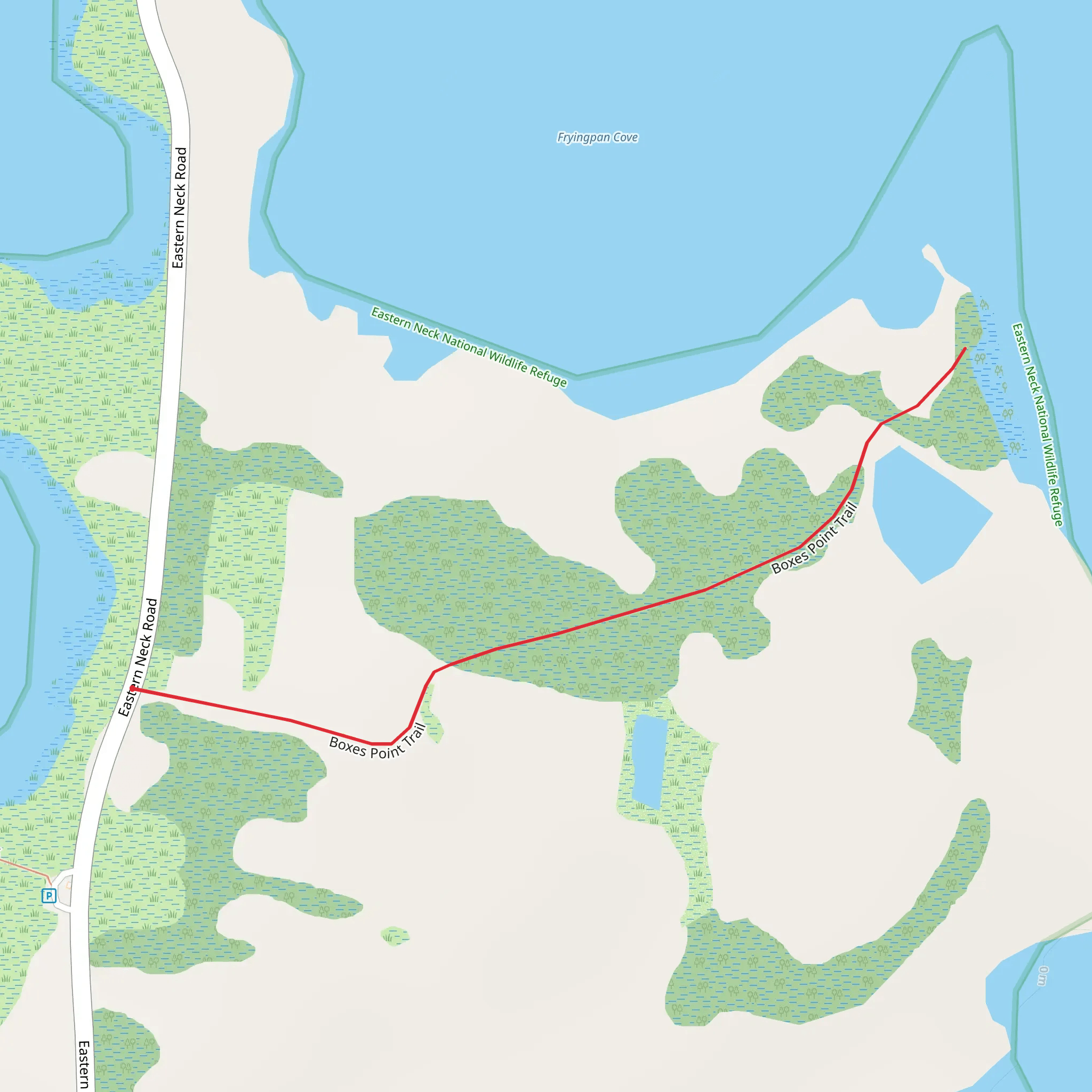 Boxes Point Trail mobile static map